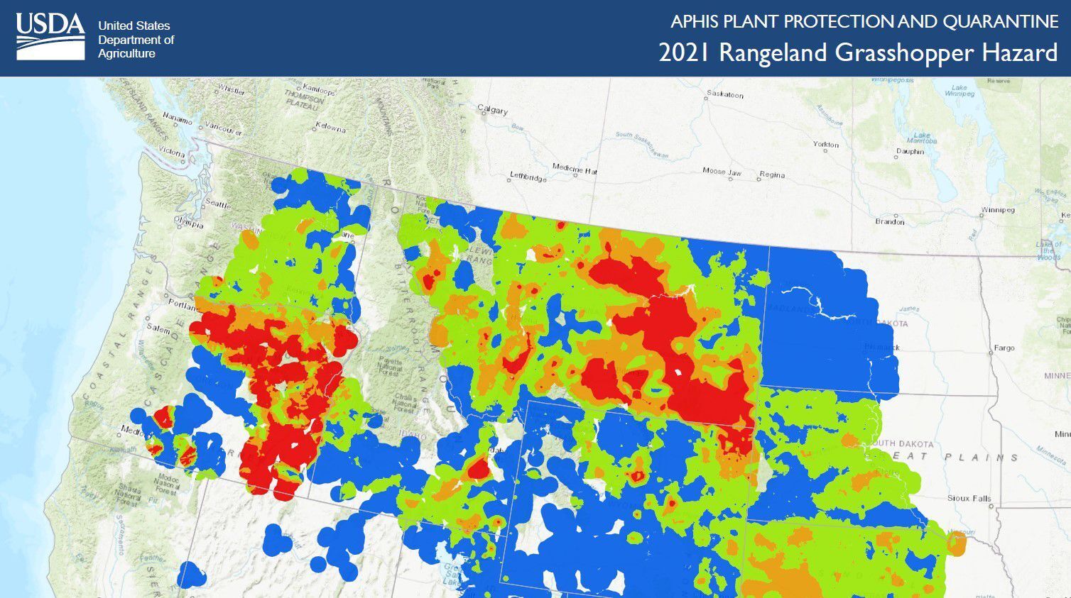 2021 Grasshopper Hazard Map